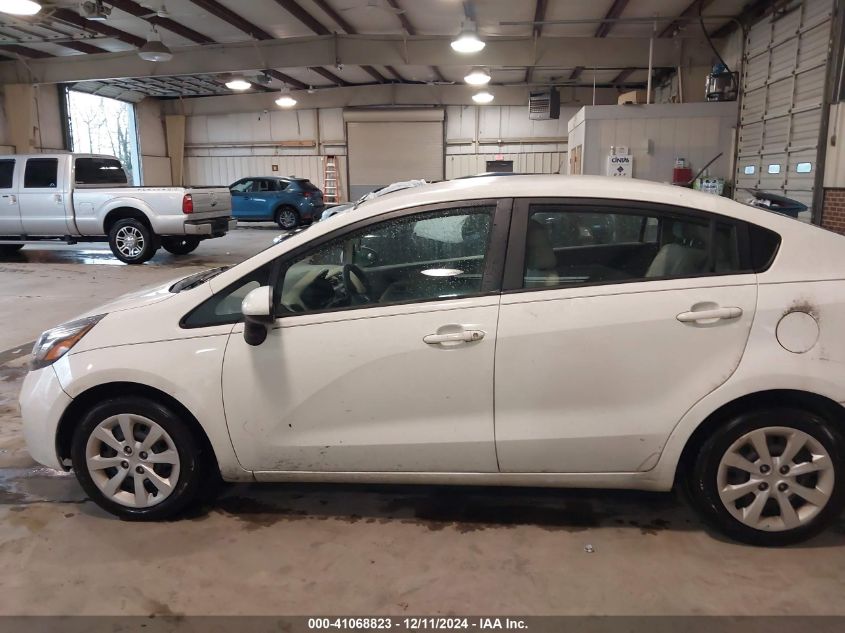 2013 Kia Rio Lx VIN: KNADM4A38D6141114 Lot: 41068823