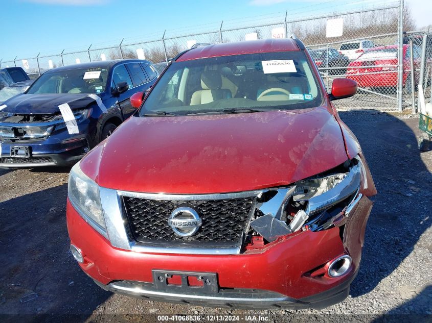 2014 Nissan Pathfinder Sl VIN: 5N1AR2MM6EC712758 Lot: 41068836