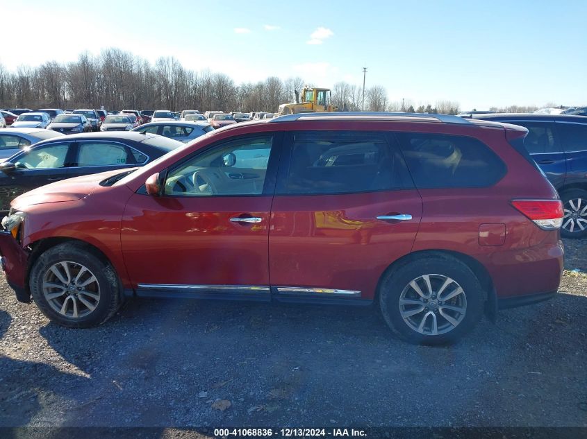 2014 Nissan Pathfinder Sl VIN: 5N1AR2MM6EC712758 Lot: 41068836