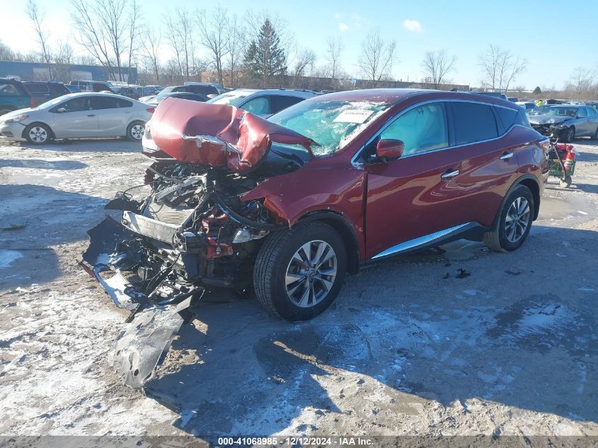 VIN 5N1AZ2MH7JN197562 2018 Nissan Murano, S no.2