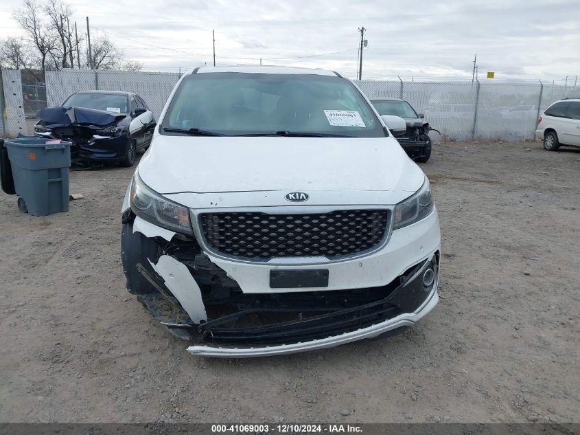 2016 Kia Sedona Sx Luxury VIN: KNDME5C18G6185393 Lot: 41069003