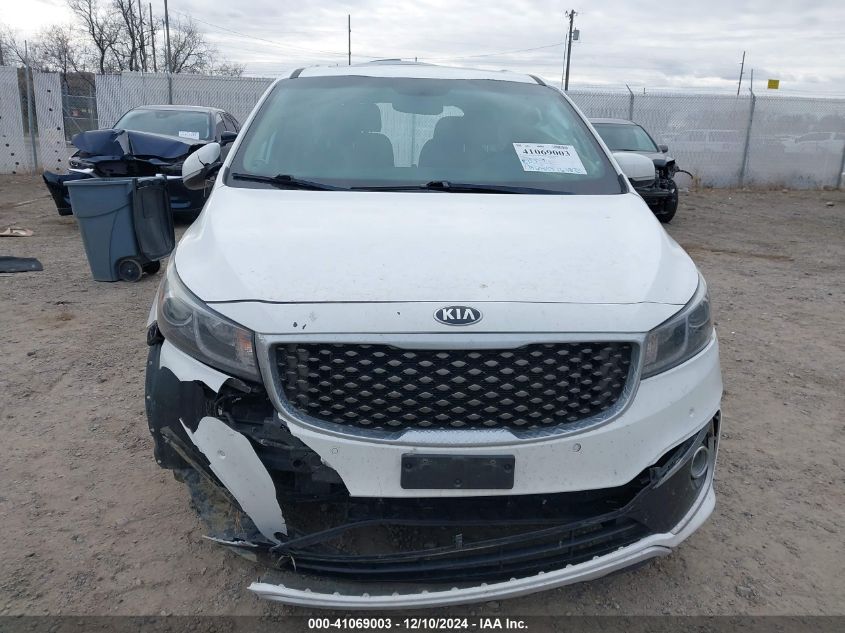 2016 Kia Sedona Sx Luxury VIN: KNDME5C18G6185393 Lot: 41069003