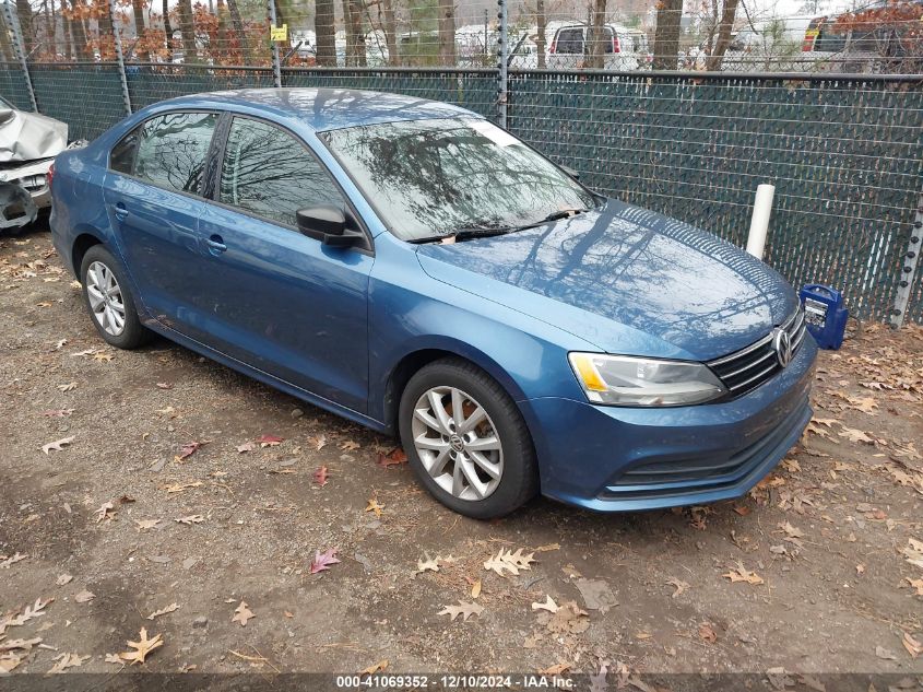 VIN 3VWD17AJ0FM259962 2015 Volkswagen Jetta, 1.8T Se no.1