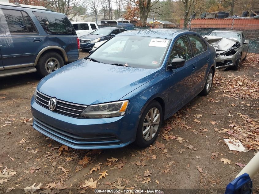 VIN 3VWD17AJ0FM259962 2015 Volkswagen Jetta, 1.8T Se no.2