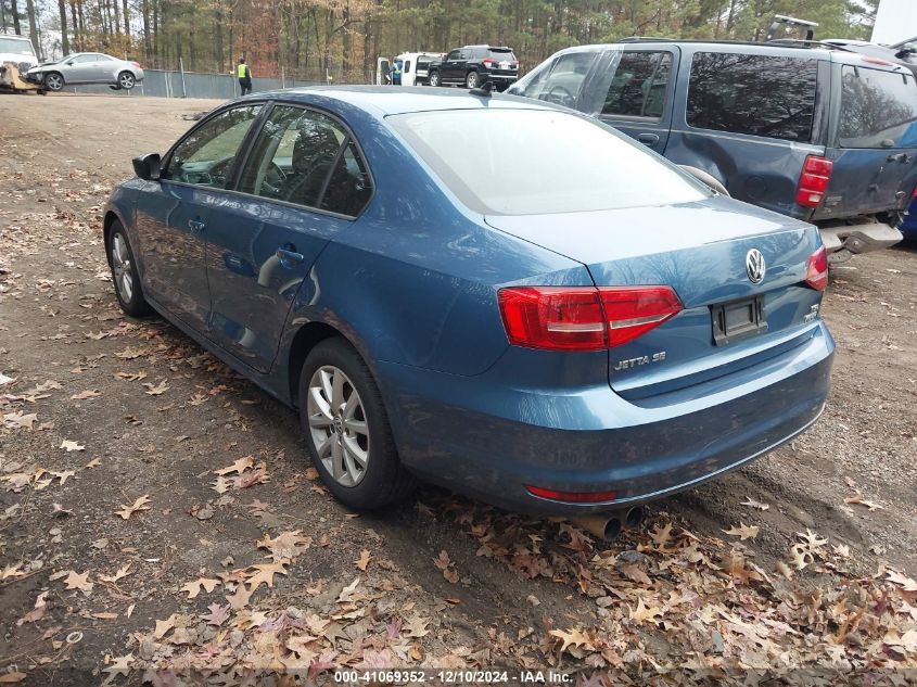 VIN 3VWD17AJ0FM259962 2015 Volkswagen Jetta, 1.8T Se no.3