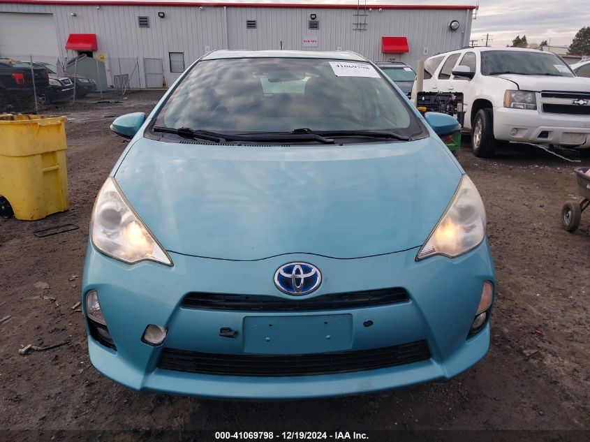 2013 Toyota Prius C Four VIN: JTDKDTB37D1041442 Lot: 41069798