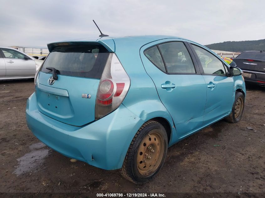 VIN JTDKDTB37D1041442 2013 TOYOTA PRIUS C no.4