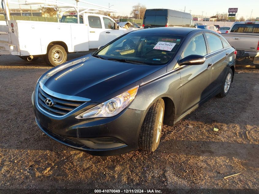 VIN 5NPEB4AC8EH905628 2014 Hyundai Sonata, Gls no.2