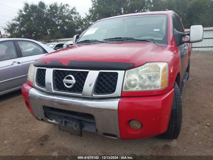 2005 Nissan Titan Le VIN: 1N6AA07A05N561757 Lot: 41070102