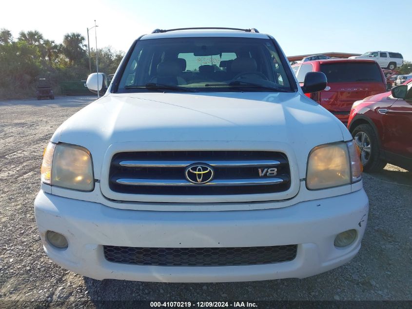 2001 Toyota Sequoia Limited V8 VIN: 5TDBT48A61S007487 Lot: 41070219