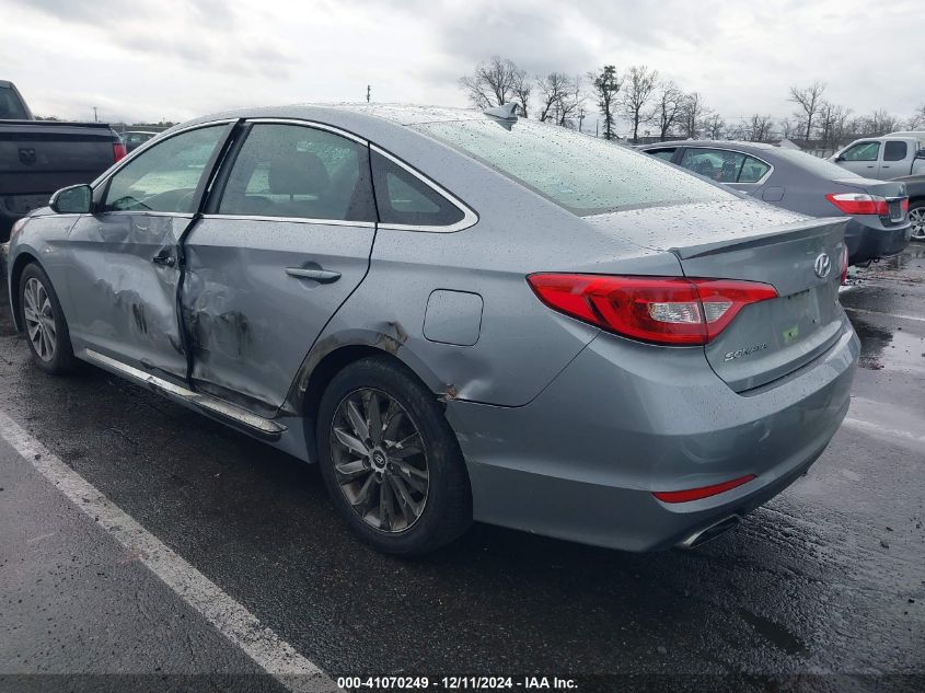 VIN 5NPE34AF0FH058225 2015 Hyundai Sonata, Sport no.3