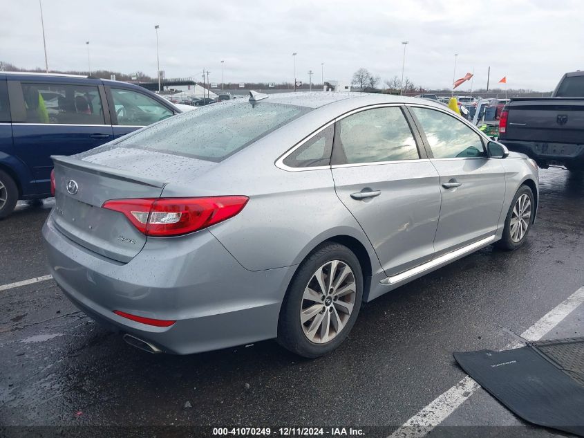 VIN 5NPE34AF0FH058225 2015 Hyundai Sonata, Sport no.4