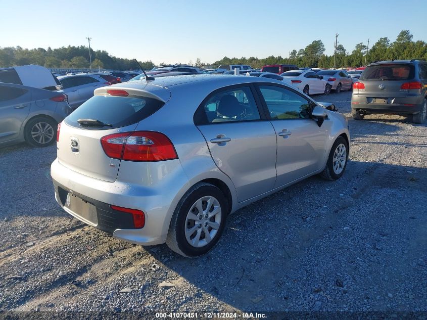 VIN KNADM5A33H6036895 2017 KIA Rio, LX no.4