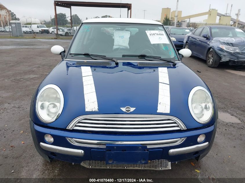 2004 Mini Cooper VIN: WMWRC33444TC53874 Lot: 41070480