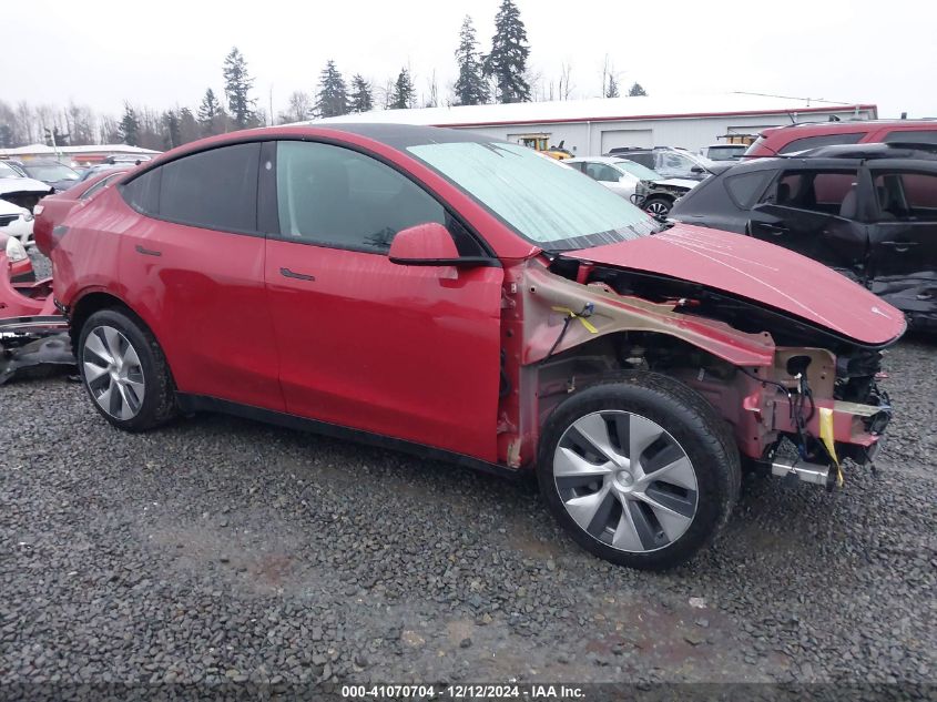 2023 Tesla Model Y Awd/Long Range Dual Motor All-Wheel Drive VIN: 7SAYGDEE1PF966222 Lot: 41070704