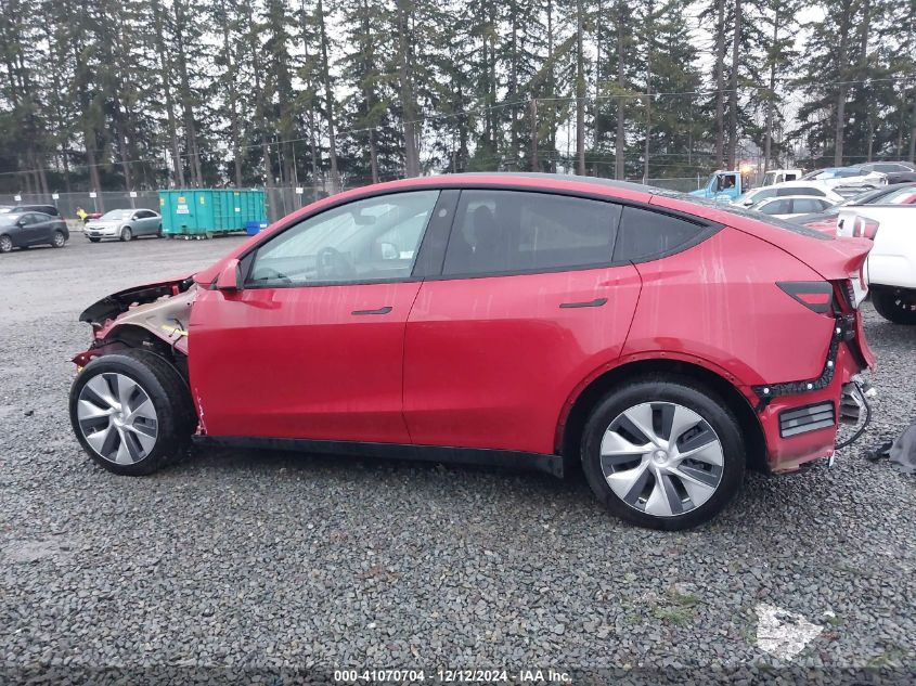 2023 Tesla Model Y Awd/Long Range Dual Motor All-Wheel Drive VIN: 7SAYGDEE1PF966222 Lot: 41070704