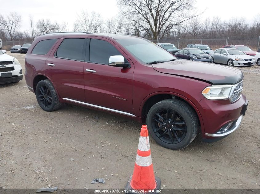 VIN 1C4RDJEG6GC353908 2016 Dodge Durango, Citadel no.1