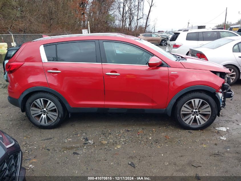 2015 Kia Sportage Ex VIN: KNDPCCAC9F7698091 Lot: 41070815