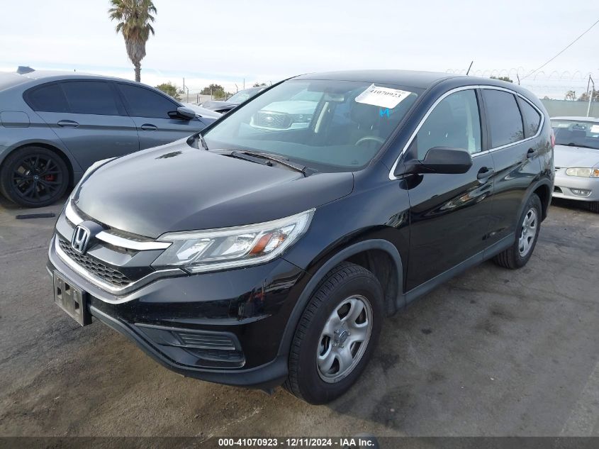 VIN 3CZRM3H31FG709336 2015 Honda CR-V, LX no.2