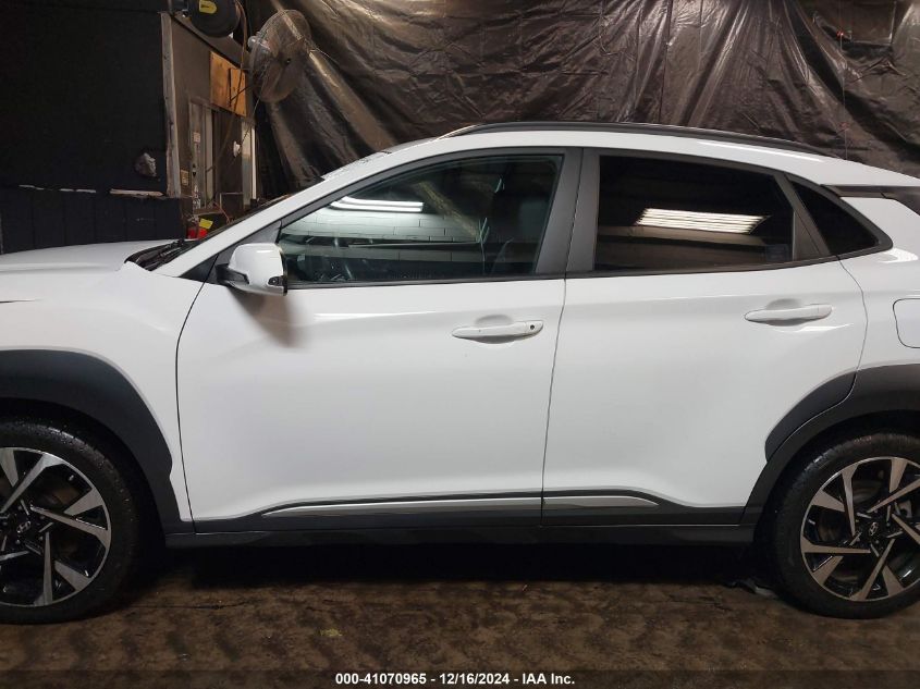 2022 Hyundai Kona Limited VIN: KM8K5CA33NU754607 Lot: 41070965