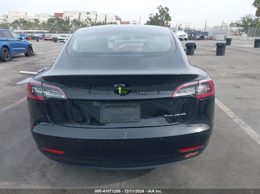 2020 Tesla Model 3 Long Range Dual Motor All-Wheel Drive VIN: 5YJ3E1EB0LF600098 Lot: 41071258