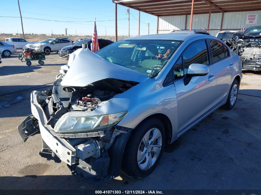 VIN 2HGFB2F55EH516779 2014 Honda Civic, LX no.2