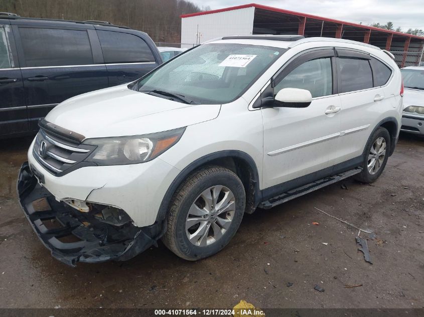 VIN 5J6RM4H7XEL098801 2014 Honda CR-V, Ex-L no.2