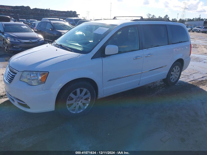 Vin: 2c4rc1bg6gr129715, lot: 41561634, chrysler town & country touring 20162