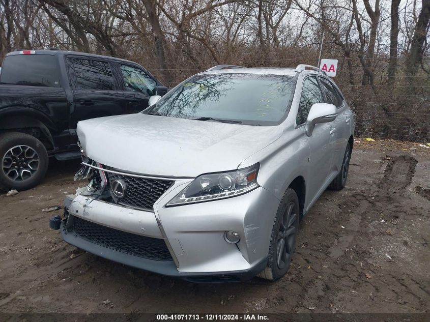 VIN 2T2BK1BA8DC173190 2013 Lexus RX, 350 F Sport no.2