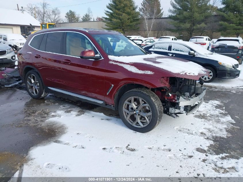 2022 BMW X3 XDRIVE30I - 5UX53DP01N9N10529