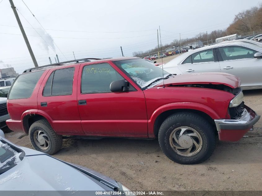 2001 Chevrolet Blazer Lt VIN: 1GNDT13W512197940 Lot: 41072054