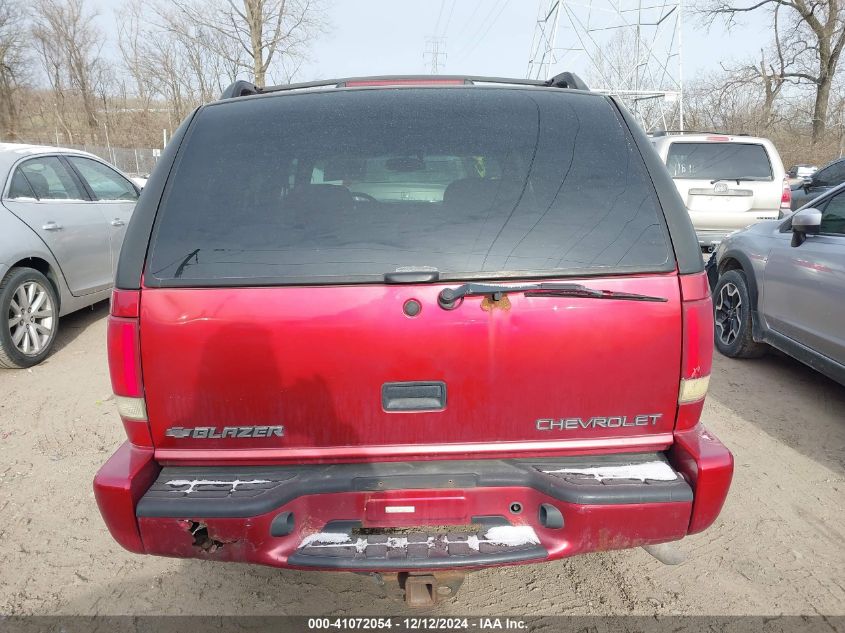 2001 Chevrolet Blazer Lt VIN: 1GNDT13W512197940 Lot: 41072054