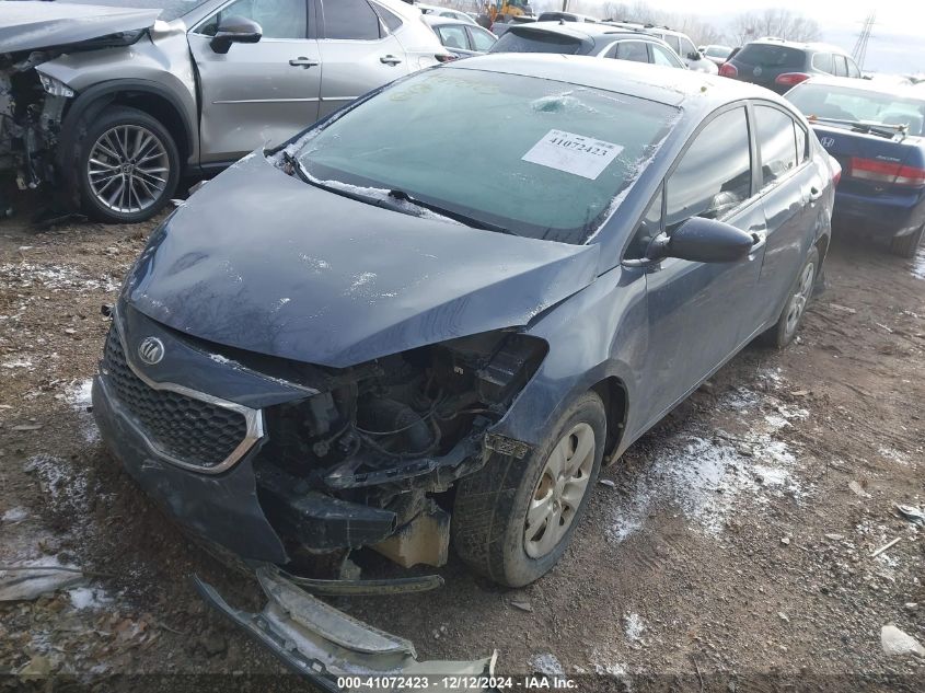 VIN KNAFK4A6XG5567292 2016 KIA Forte, LX no.2