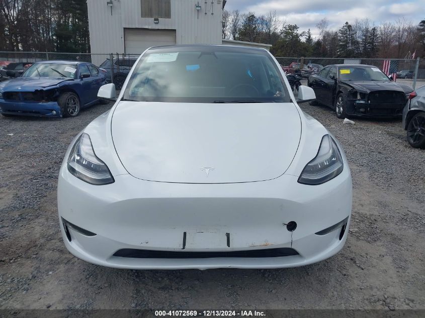 2021 Tesla Model Y Long Range Dual Motor All-Wheel Drive VIN: 5YJYGDEEXMF083759 Lot: 41072569