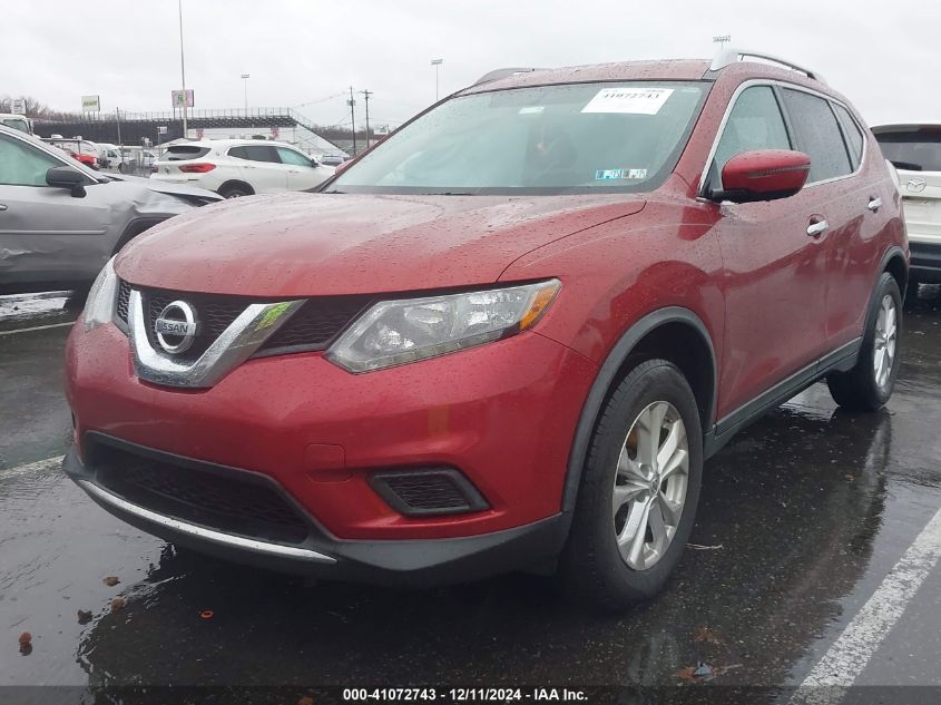 VIN JN8AT2MV5GW149108 2016 Nissan Rogue, SV no.2