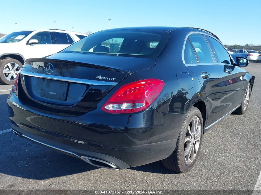 VIN WDDWF4KB6GR126874 2016 Mercedes-Benz C 300, 4Ma... no.4