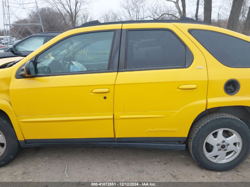 2002 Pontiac Aztek VIN: 3G7DA03E72S592643 Lot: 41072851