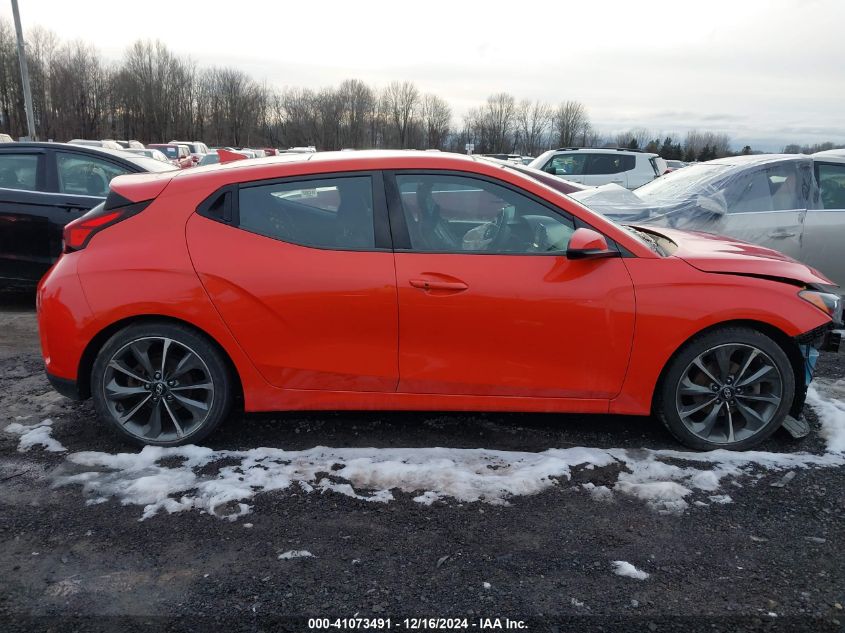 2019 Hyundai Veloster Premium VIN: KMHTG6AF6KU005046 Lot: 41073491