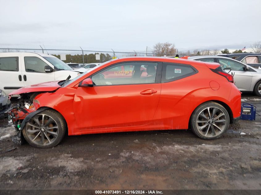 2019 Hyundai Veloster Premium VIN: KMHTG6AF6KU005046 Lot: 41073491