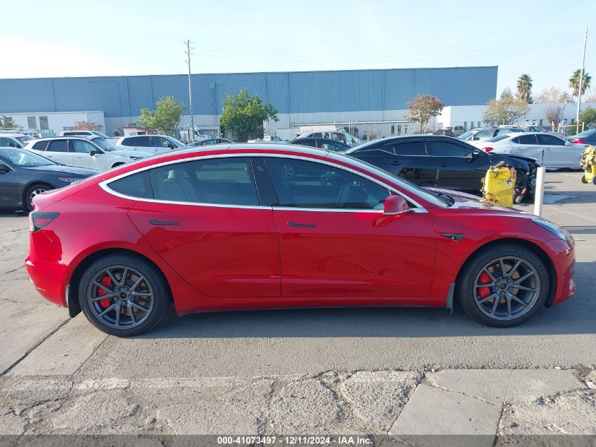 2019 Tesla Model 3 Long Range/Performance VIN: 5YJ3E1EB2KF390862 Lot: 41073497