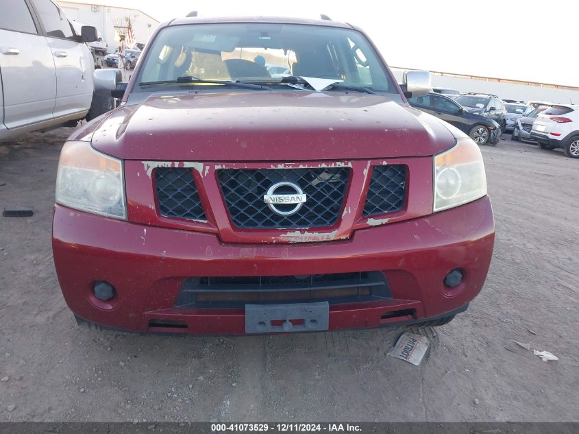 2009 Nissan Armada Se VIN: 5N1BA08D09N614281 Lot: 41073529