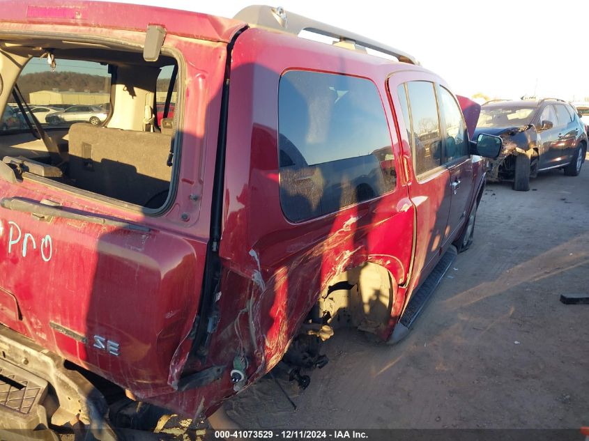 2009 Nissan Armada Se VIN: 5N1BA08D09N614281 Lot: 41073529