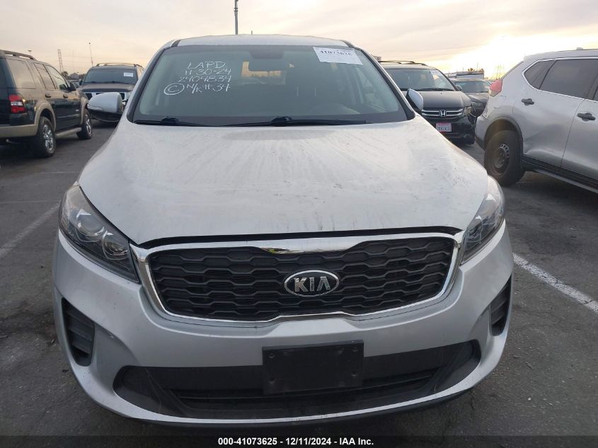 2019 Kia Sorento L/Lx VIN: 5XYPG4A35KG538622 Lot: 41073625