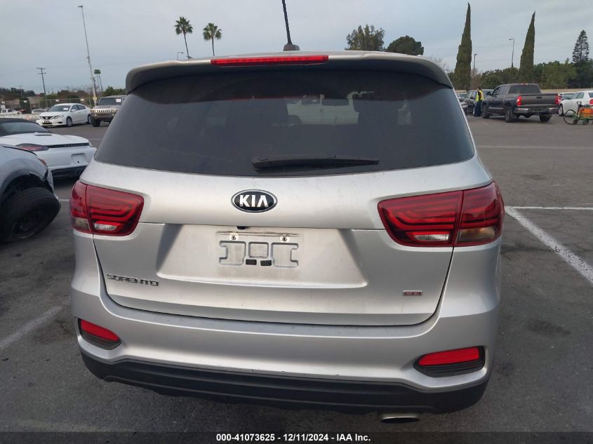 2019 Kia Sorento L/Lx VIN: 5XYPG4A35KG538622 Lot: 41073625