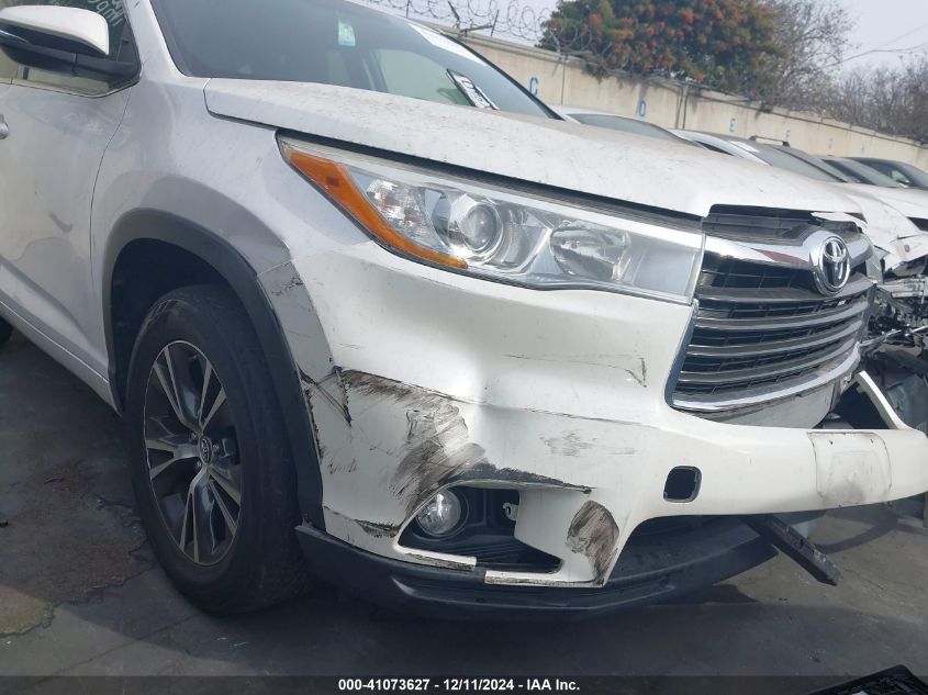 VIN 5TDKKRFH1GS176387 2016 Toyota Highlander, Xle V6 no.12