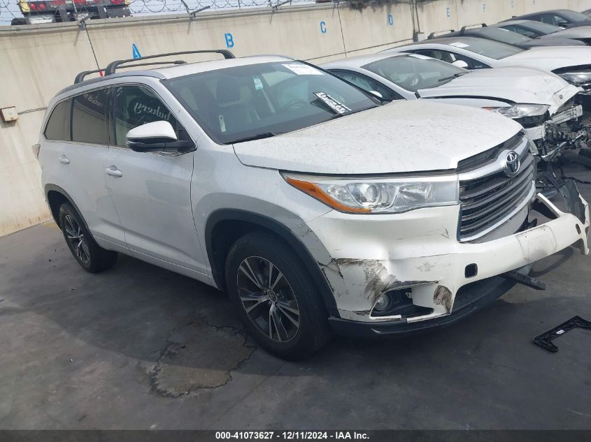 2016 TOYOTA HIGHLANDER XLE V6 - 5TDKKRFH1GS176387