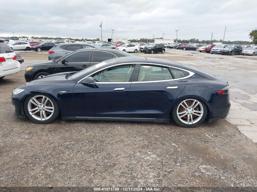 2013 Tesla Model S VIN: 5YJSA1CN4DFP06186 Lot: 41073788