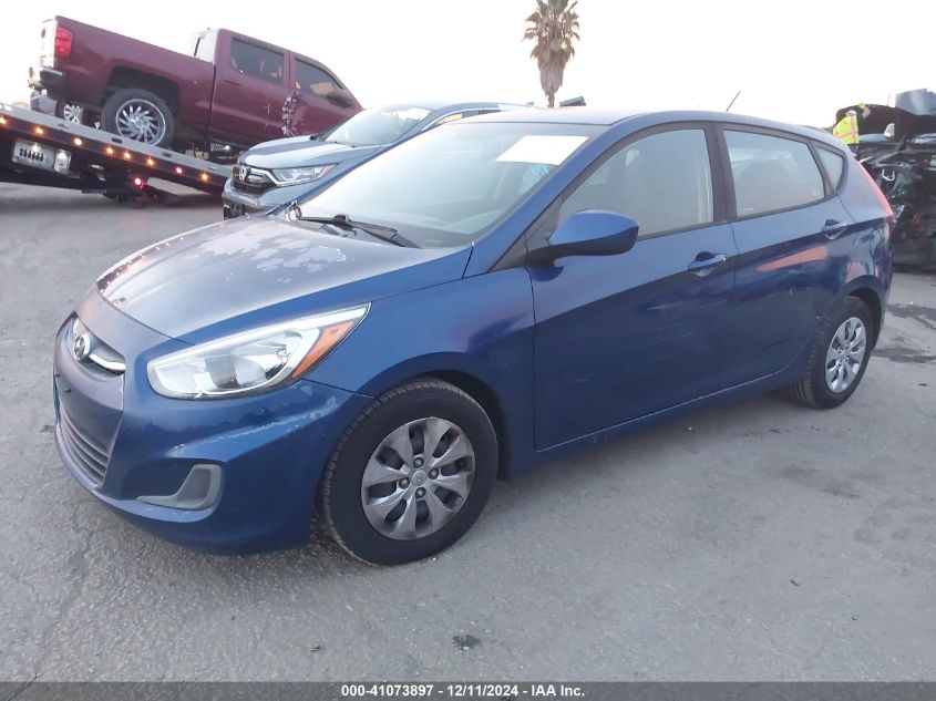 VIN KMHCT5AE4HU342661 2017 Hyundai Accent, SE no.2