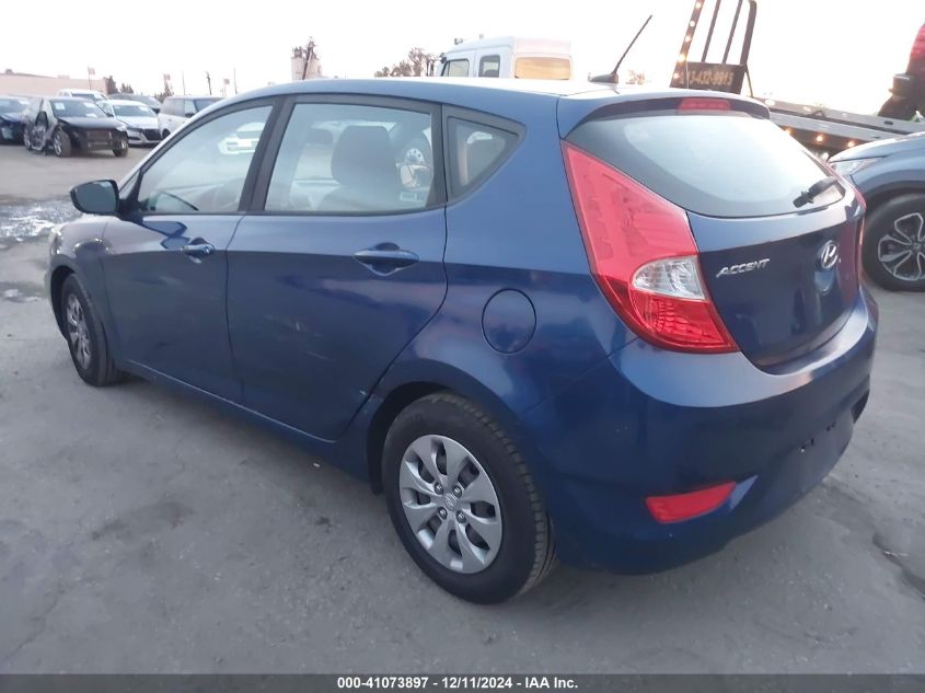 VIN KMHCT5AE4HU342661 2017 Hyundai Accent, SE no.3