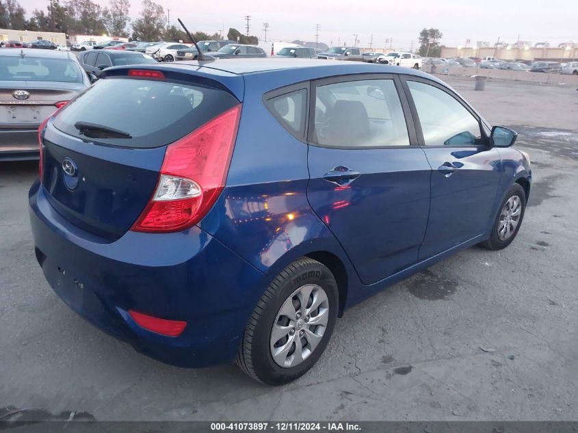 VIN KMHCT5AE4HU342661 2017 Hyundai Accent, SE no.4